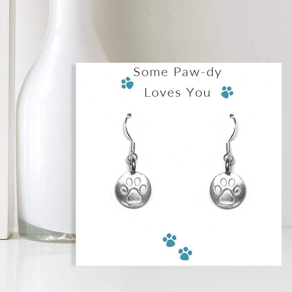 Some Paw-dy Loves You - Earrings & Gift Card