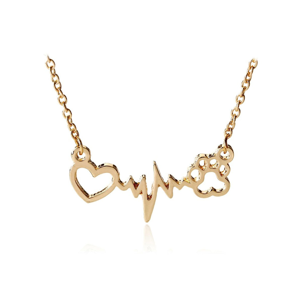 Inner Husky Necklace – Zinc Alloy Dog Pendant in Gold, Silver & Rose Gold | Trendy Pet Lover Jewelry Gift