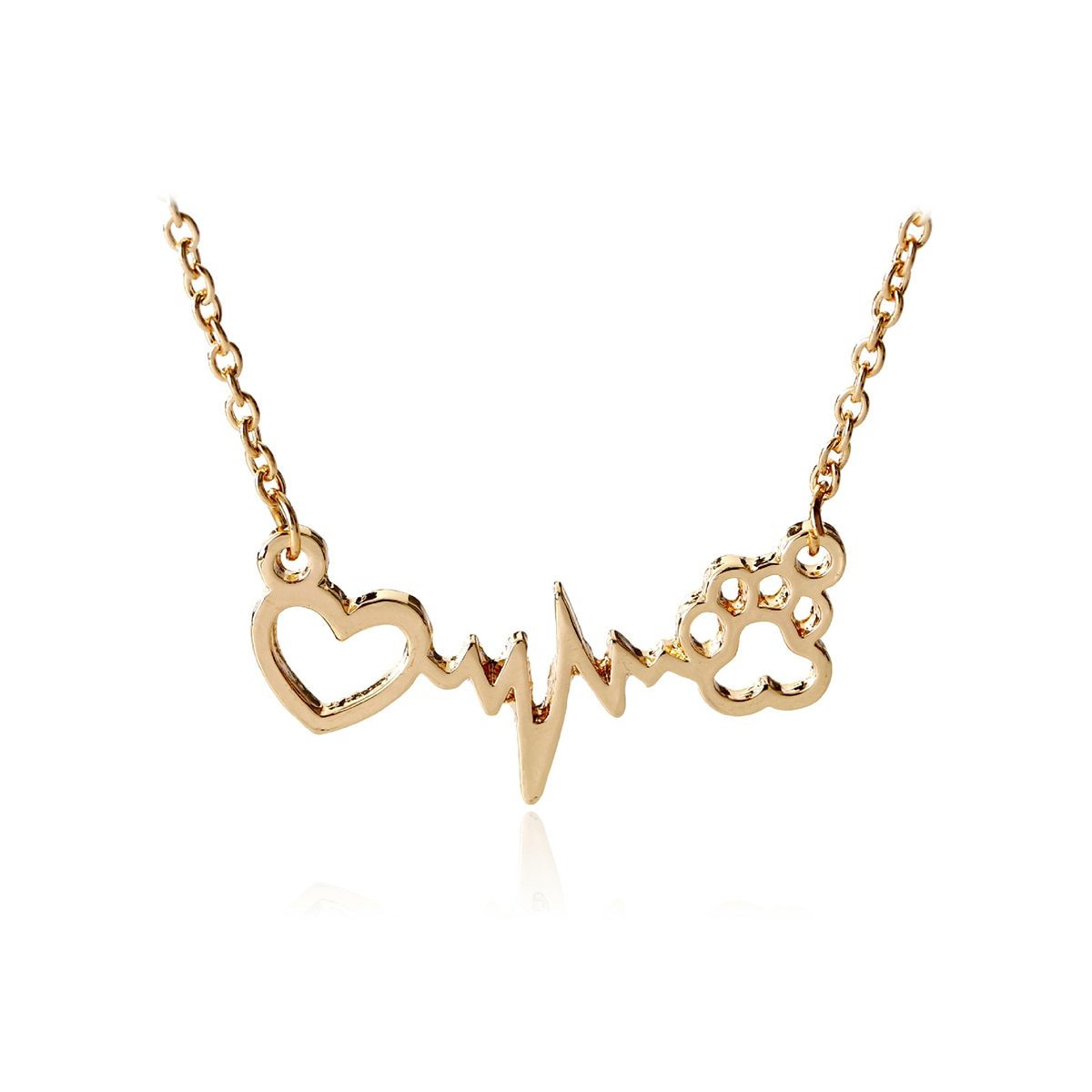 Inner Husky Necklace – Zinc Alloy Dog Pendant in Gold, Silver & Rose Gold | Trendy Pet Lover Jewelry Gift