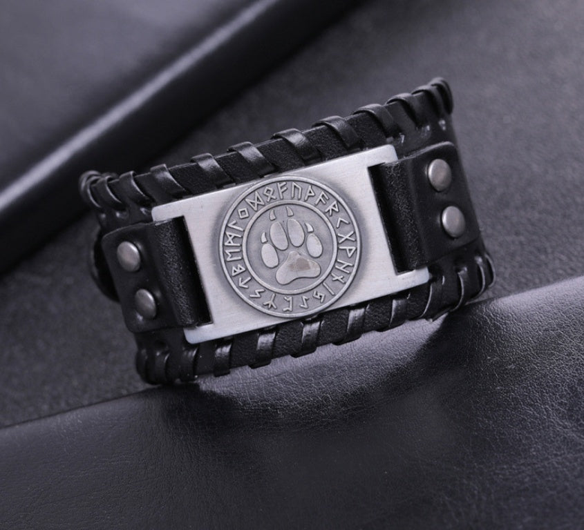 Wolf Paw Print Bracelet
