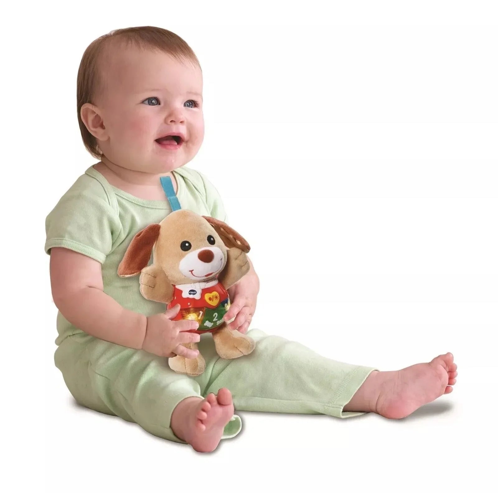 VTech Little Singing Puppy – Baby Soft Toy with Lights & Sounds | Educational Plush for 3–18 Months