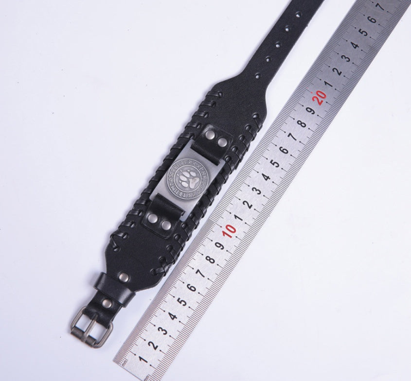 Wolf Paw Print Bracelet