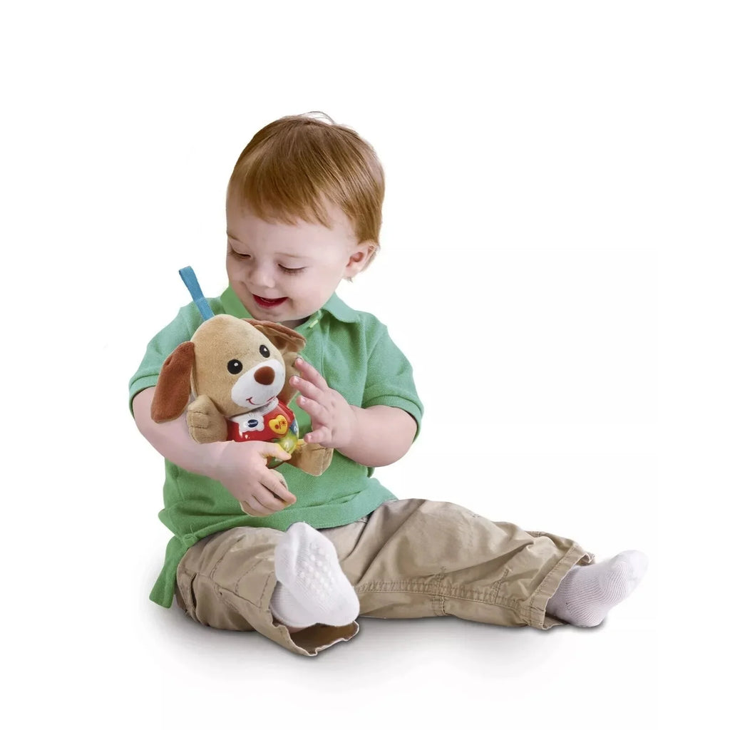 VTech Little Singing Puppy – Baby Soft Toy with Lights & Sounds | Educational Plush for 3–18 Months