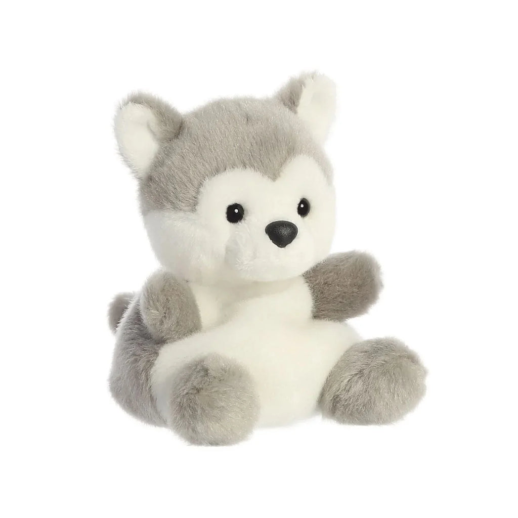 Palm Pals Busky Husky Plush – Soft Palm-Sized Toy | Cute Bean-Filled Husky for All Ages (0+)
