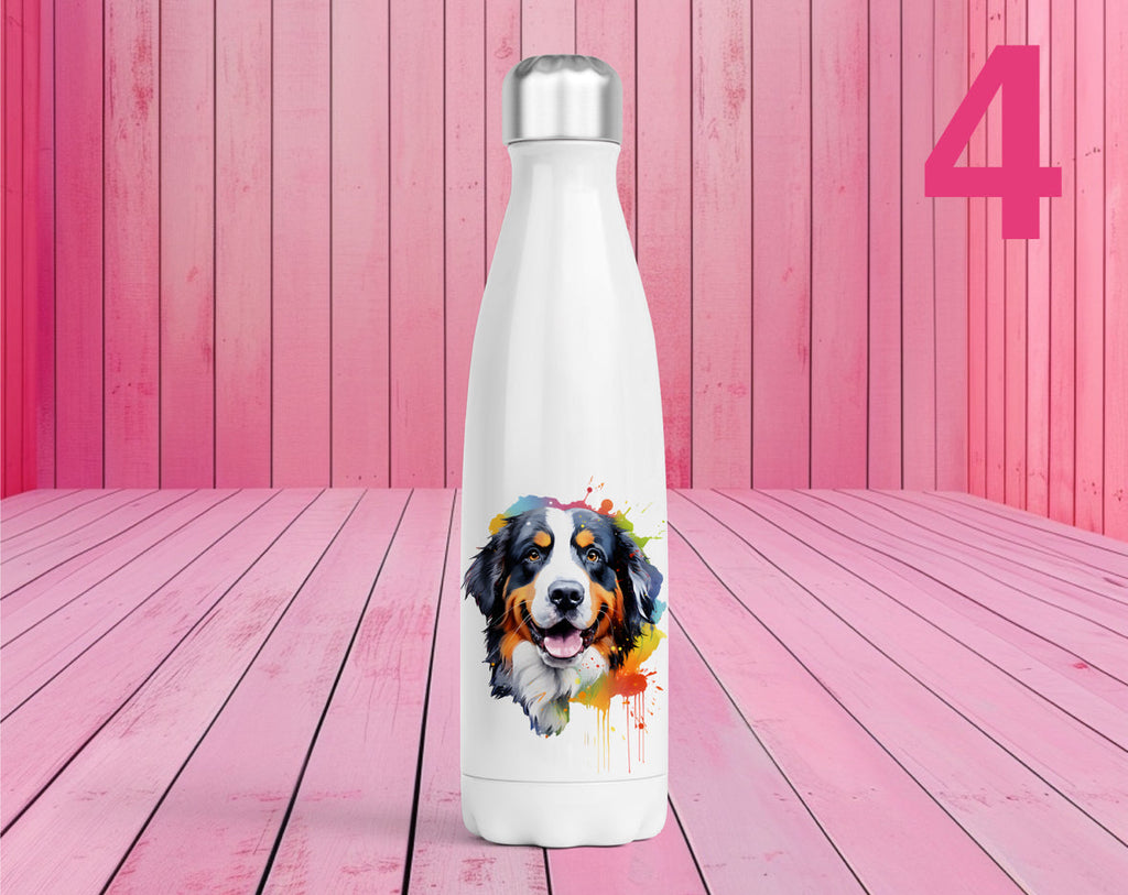 Pet Themed Thermal Stainless Steel Bottle 500ml | Personalised Pet Gifts For Humans | Choose Design