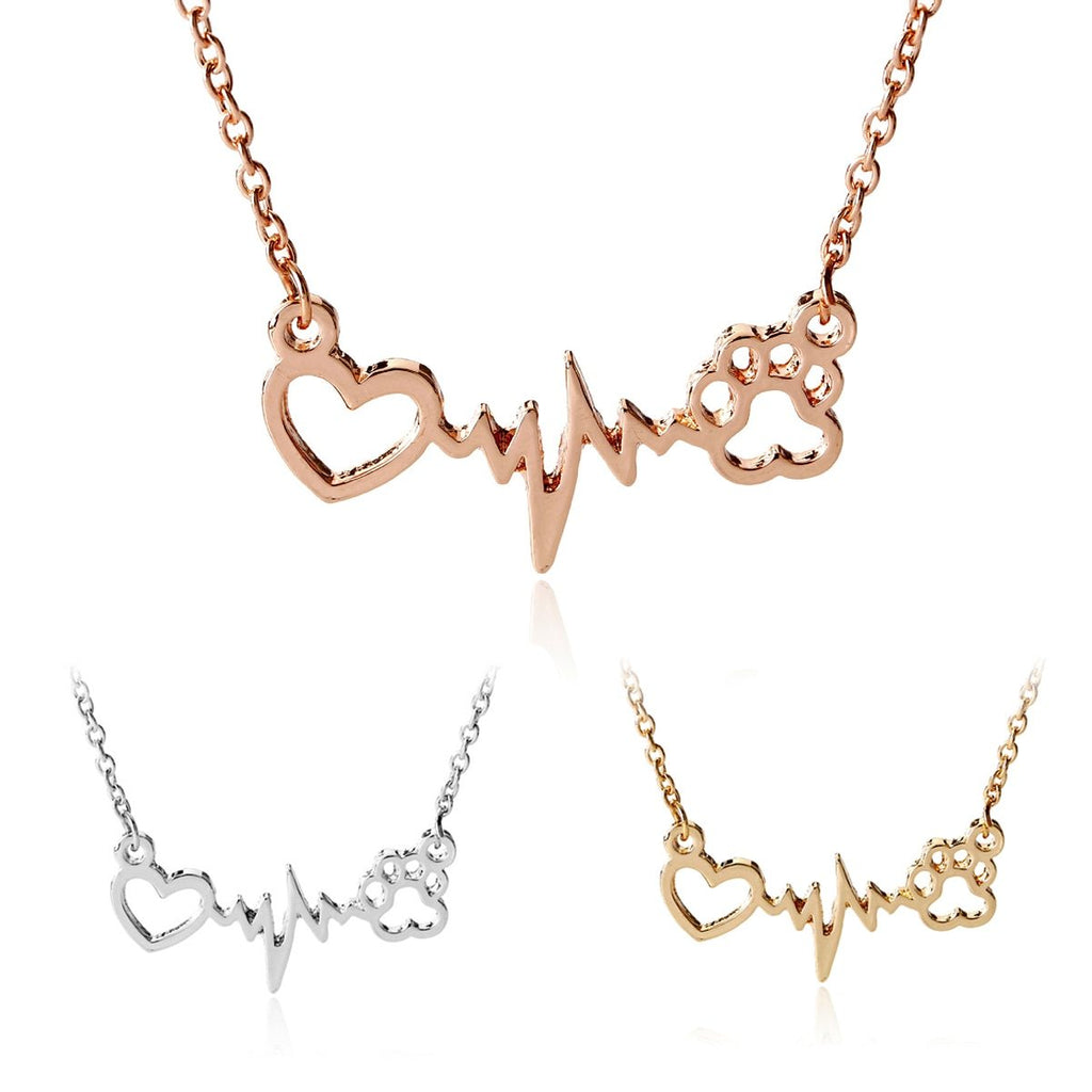 Inner Husky Necklace – Zinc Alloy Dog Pendant in Gold, Silver & Rose Gold | Trendy Pet Lover Jewelry Gift