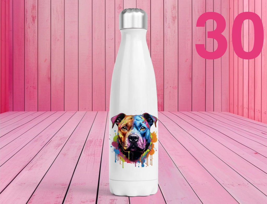 Pet Themed Thermal Stainless Steel Bottle 500ml | Personalised Pet Gifts For Humans | Choose Design