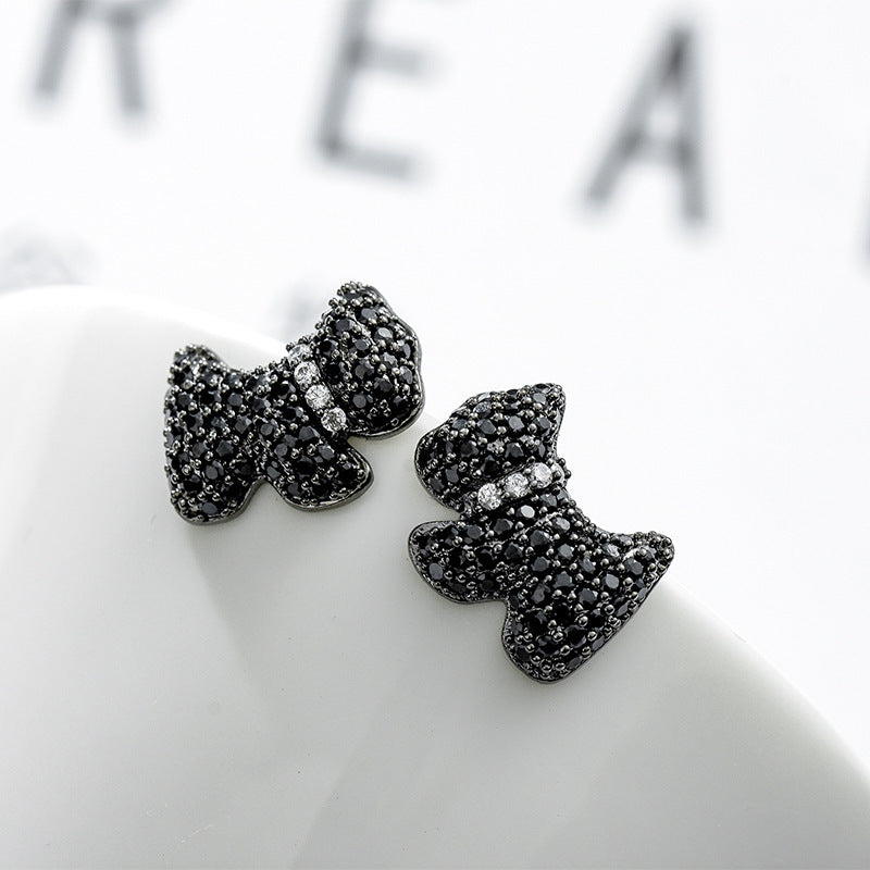 Puppy dog earrings ladies hypoallergenic