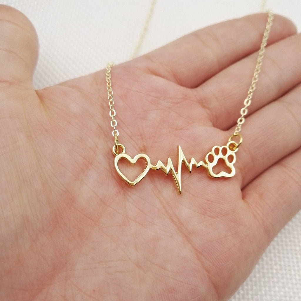 Inner Husky Necklace – Zinc Alloy Dog Pendant in Gold, Silver & Rose Gold | Trendy Pet Lover Jewelry Gift