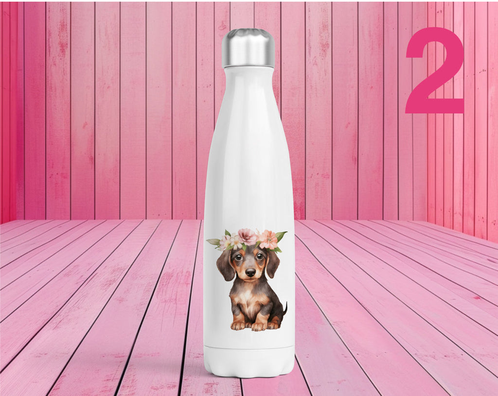 Pet Themed Thermal Stainless Steel Bottle 500ml | Personalised Pet Gifts For Humans | Choose Design