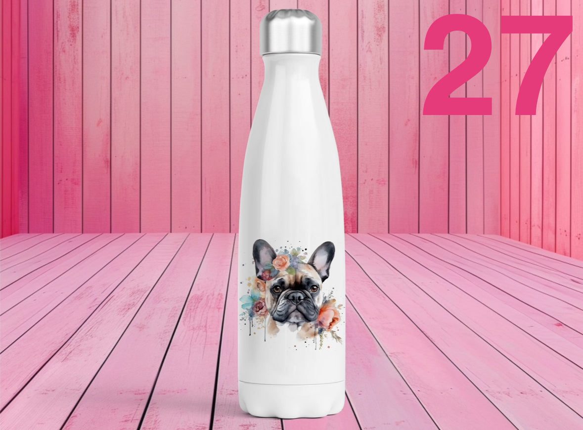 Pet Themed Thermal Stainless Steel Bottle 500ml | Personalised Pet Gifts For Humans | Choose Design