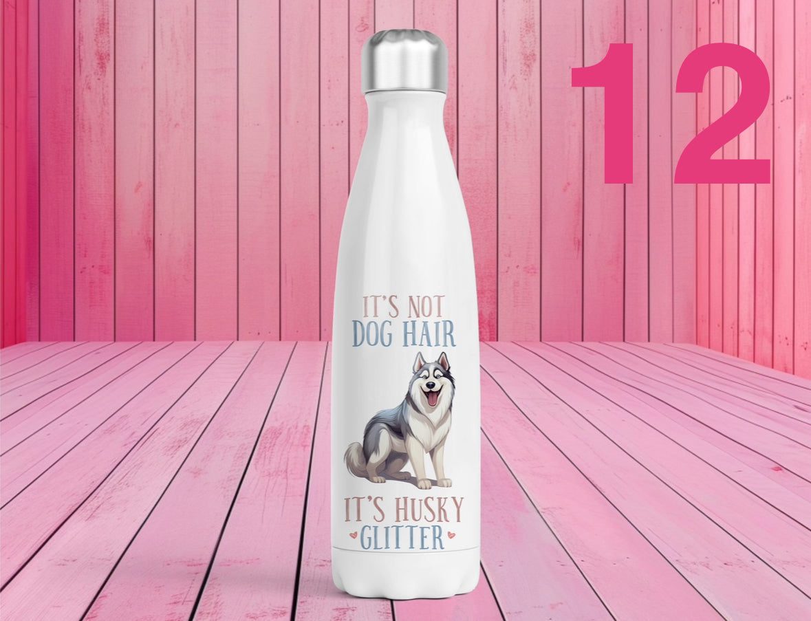 Pet Themed Thermal Stainless Steel Bottle 500ml | Personalised Pet Gifts For Humans | Choose Design