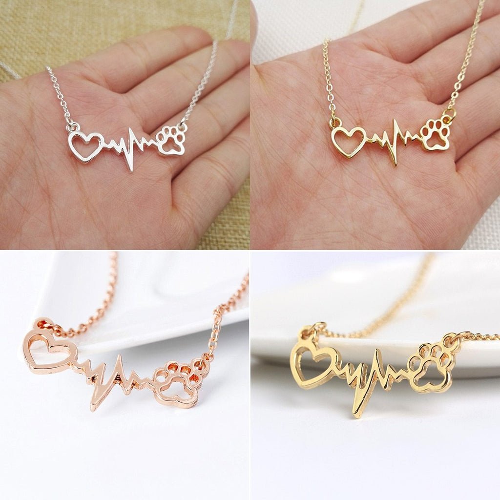 Inner Husky Necklace – Zinc Alloy Dog Pendant in Gold, Silver & Rose Gold | Trendy Pet Lover Jewelry Gift