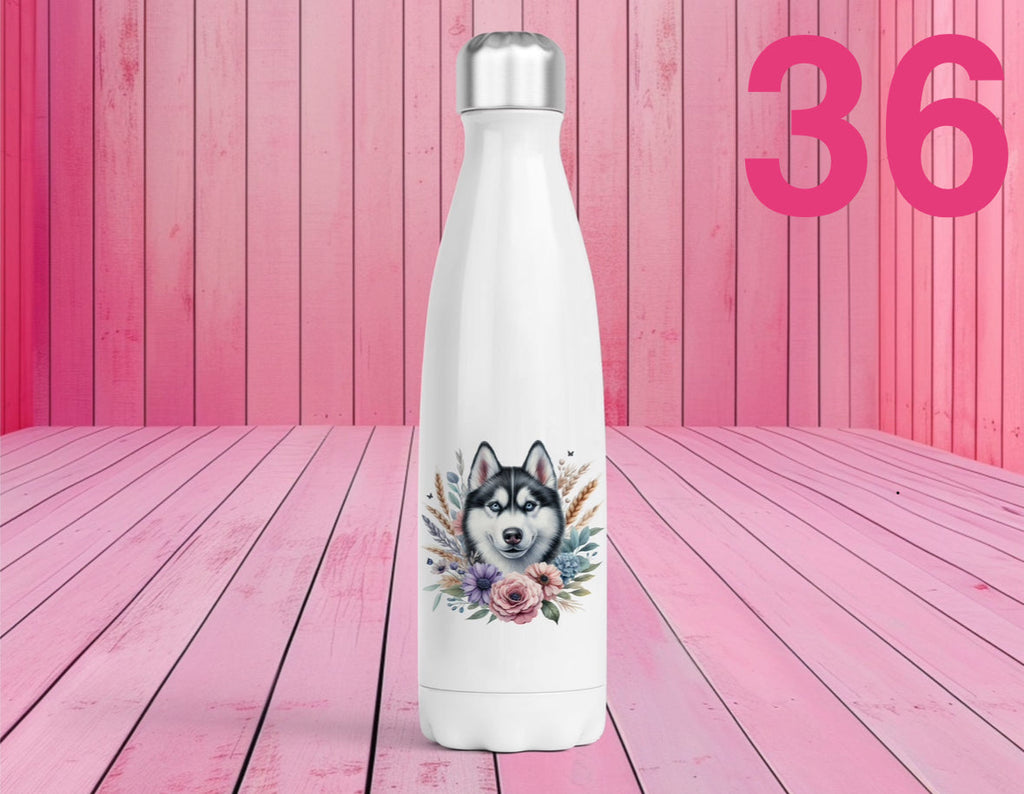 Pet Themed Thermal Stainless Steel Bottle 500ml | Personalised Pet Gifts For Humans | Choose Design
