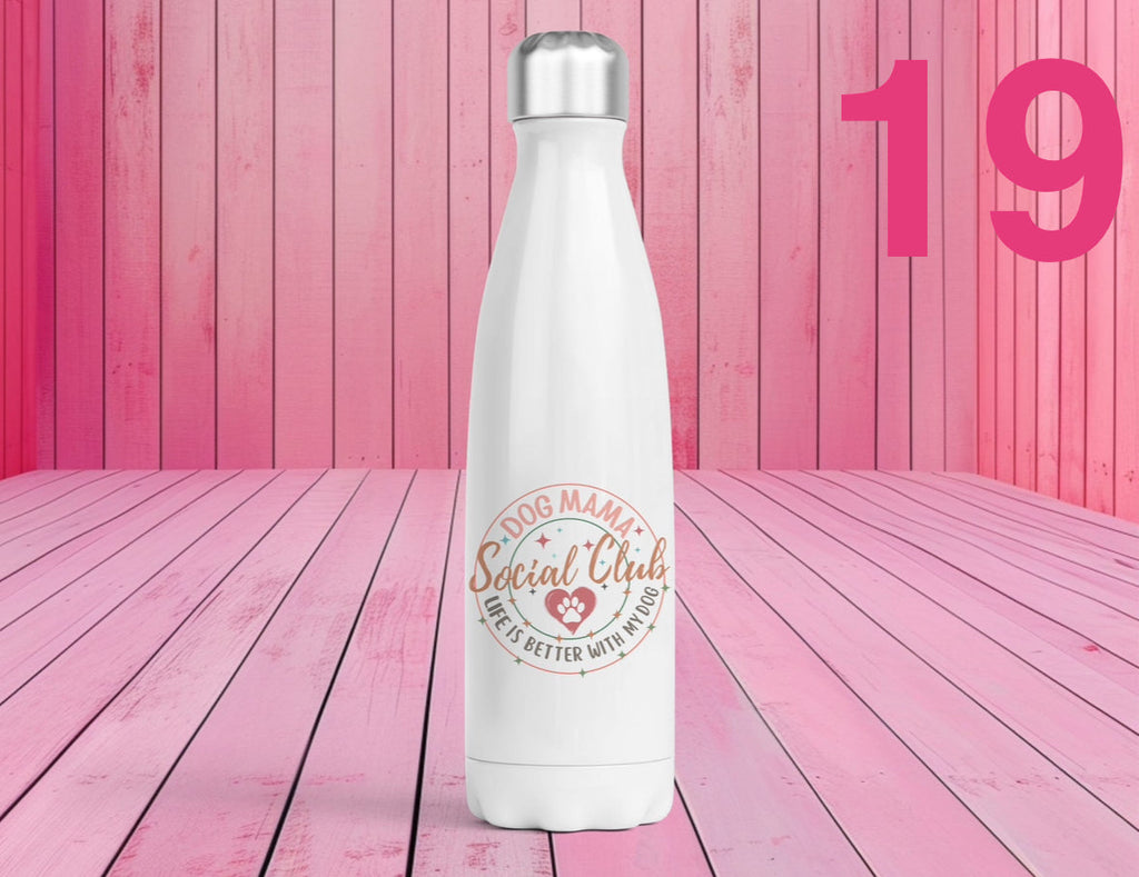 Pet Themed Thermal Stainless Steel Bottle 500ml | Personalised Pet Gifts For Humans | Choose Design