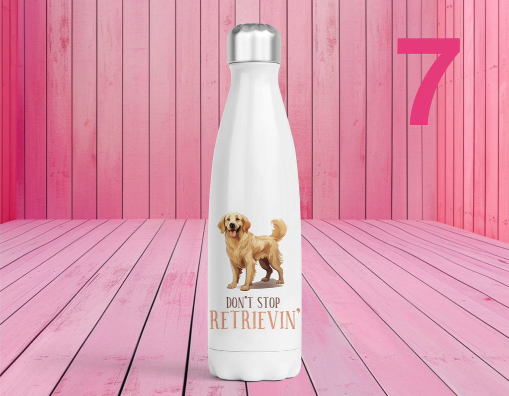Pet Themed Thermal Stainless Steel Bottle 500ml | Personalised Pet Gifts For Humans | Choose Design