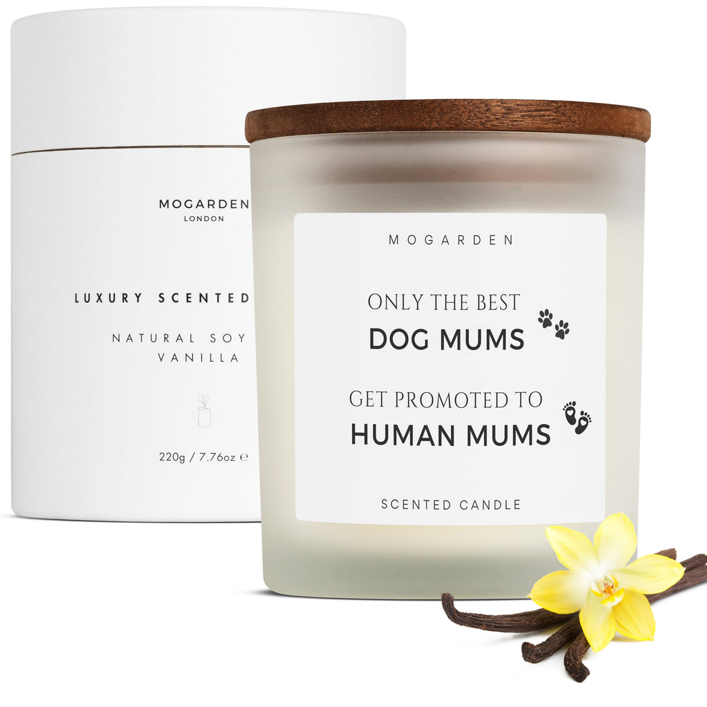 New Mum Candle, Dog Mum, New Mum Gift, Luxury Vanilla Candle Pure Soy 220gr