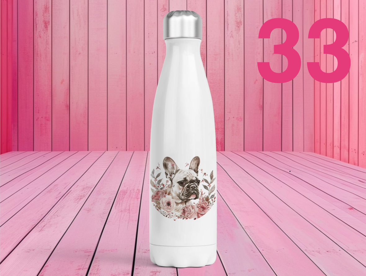 Pet Themed Thermal Stainless Steel Bottle 500ml | Personalised Pet Gifts For Humans | Choose Design