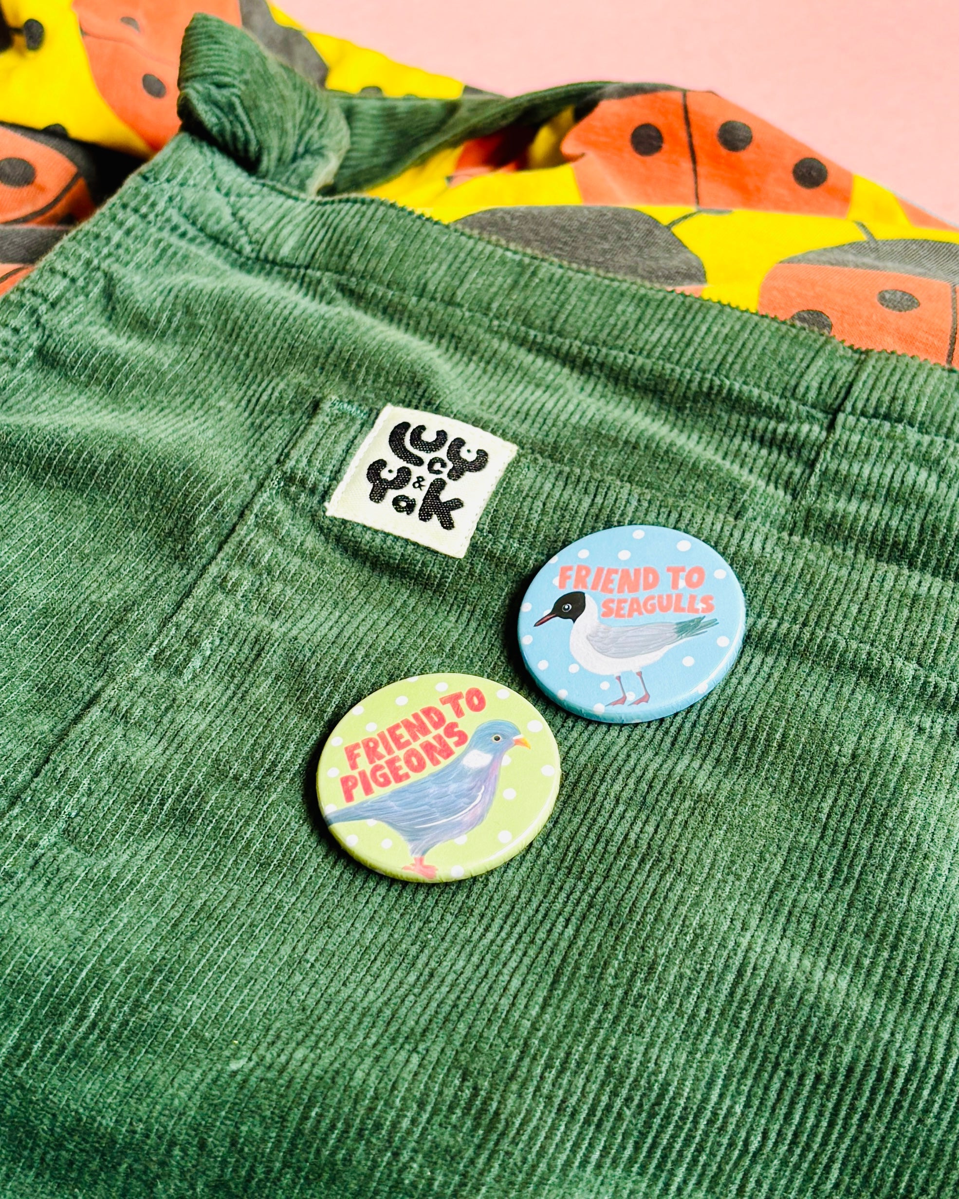 Cute Dog Badge or Magnet- Handmade Gift