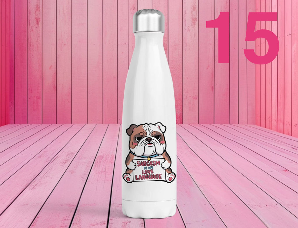 Pet Themed Thermal Stainless Steel Bottle 500ml | Personalised Pet Gifts For Humans | Choose Design