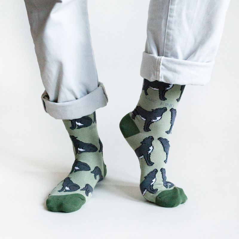 Sustainable Bamboo Wolf Socks – Soft, Cosy & Perfect for Animal Lovers