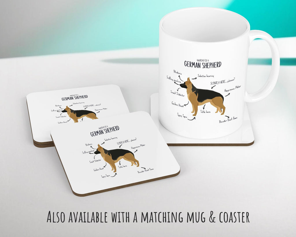 Anatomy of a German Shepherd Funny Gift For Him Or Her Cushion Pillow Bedroom Decor CS408