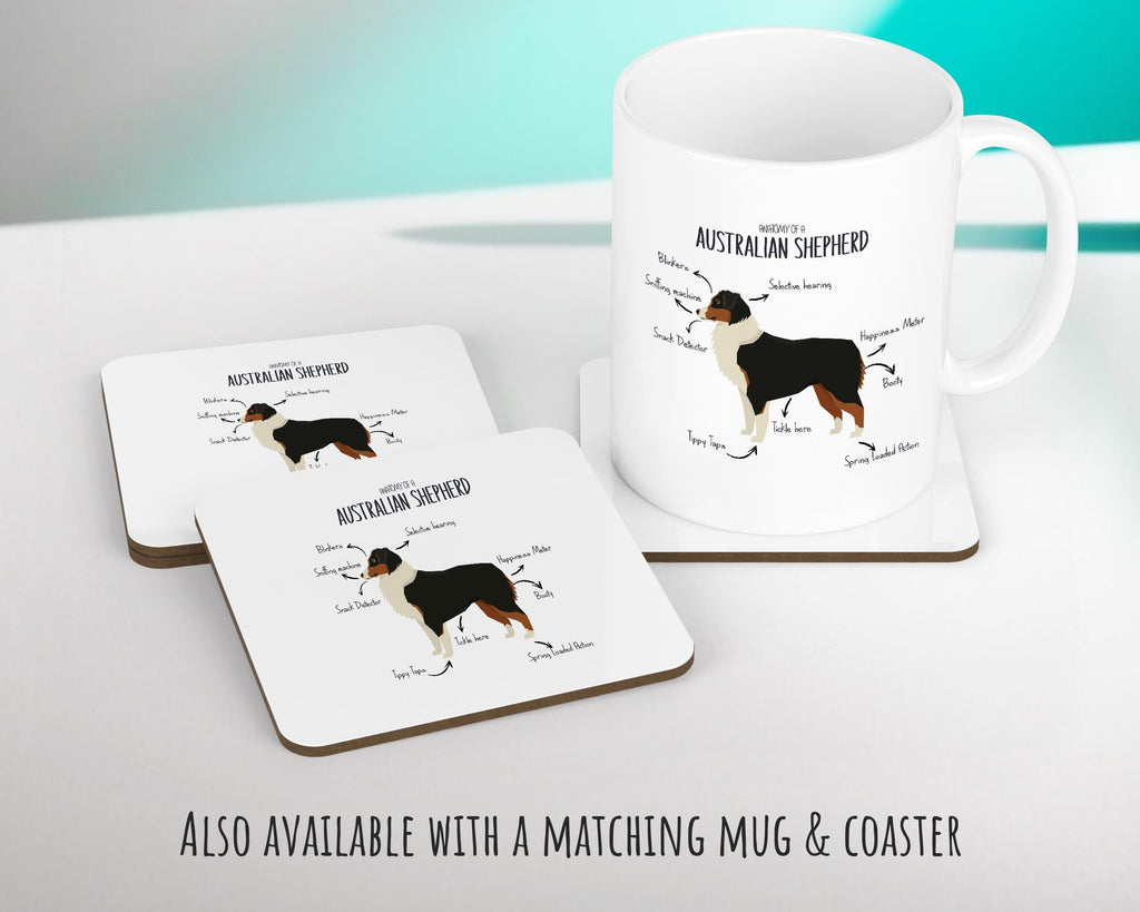 Anatomy of a Australian Shepherd Funny Gift For Him Or Her Cushion Pillow Bedroom Decor CS379