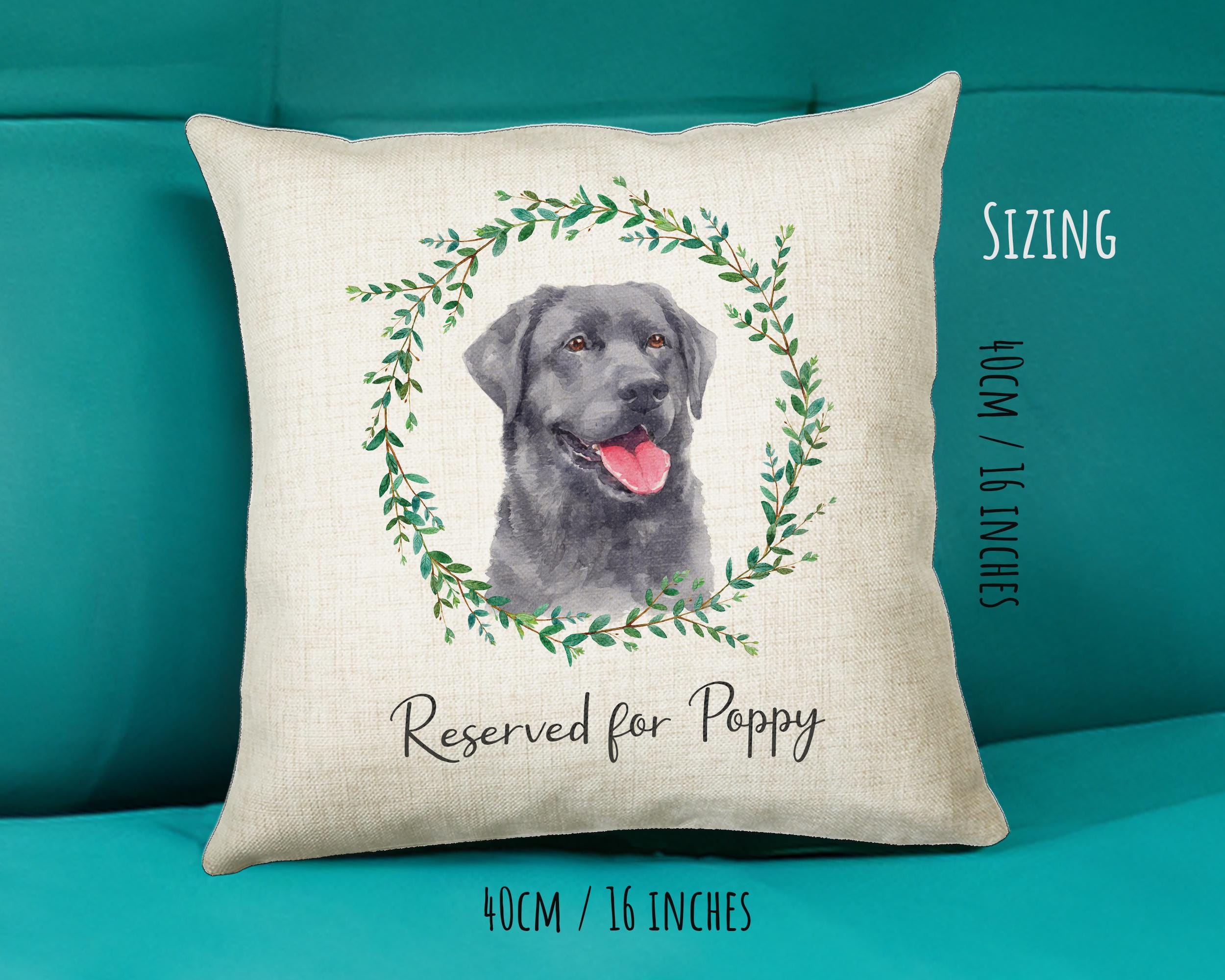 Personalised Labrador Cushion Gift Reserved For Black Lab Dog Mum Dad Pet Animal Design Cushion Throw Pillow Gift Christmas Decor Gift CS023