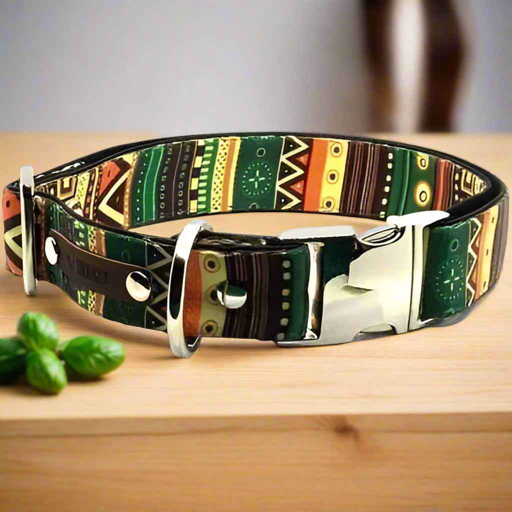 Majestic Cotton Couture Dog Collar for Large Breeds