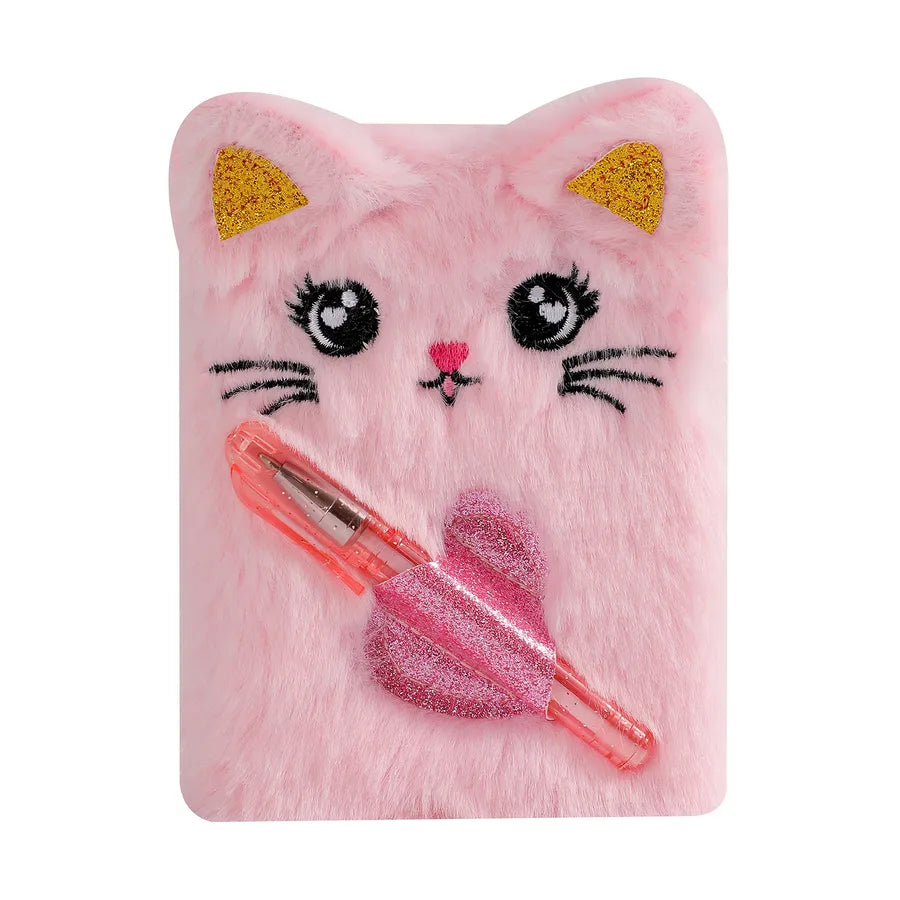 Cute Mini Portable Cat Dog Notebook With Pocket Student Gift Journal Book Children Lovely Portable Diary Notebook