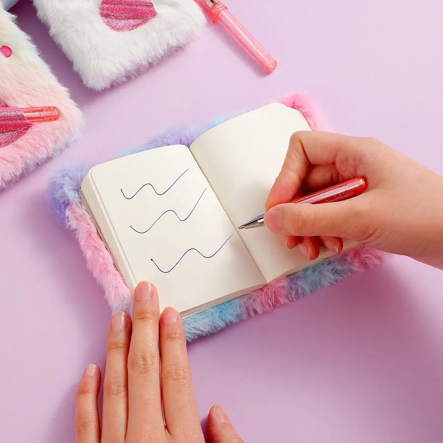 Cute Mini Portable Cat Dog Notebook With Pocket Student Gift Journal Book Children Lovely Portable Diary Notebook