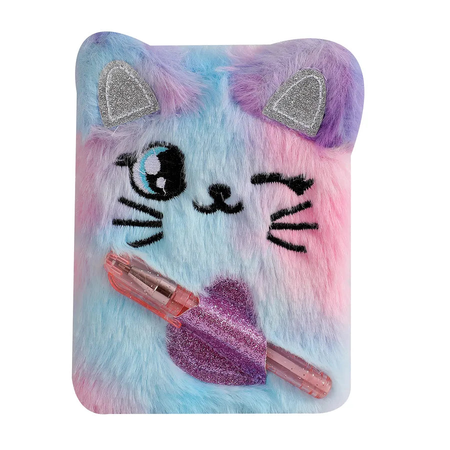 Cute Mini Portable Cat Dog Notebook With Pocket Student Gift Journal Book Children Lovely Portable Diary Notebook